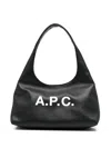 Apc A.p.c. Black Shoulder Bag With Magnetic Fastening