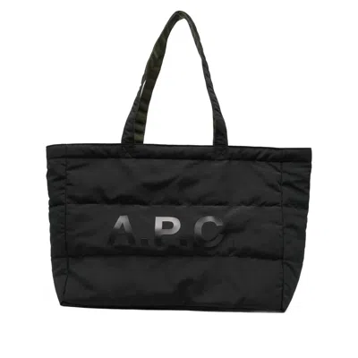 Apc A.p.c. Black Shoulder Bags Men
