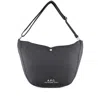 Apc A.p.c. Black Shoulder Bags Men In Gray