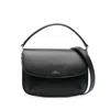 Apc A.p.c. Structured Mini Shoulder Bag With Adjustable Strap In Black