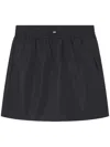 Apc Black Skirt With Classic Silhouette In Animal Print