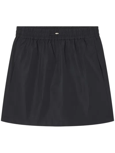 Apc Black Skirt With Classic Silhouette In Animal Print