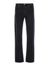 Apc Black Slim Five-pocket Jeans In Black