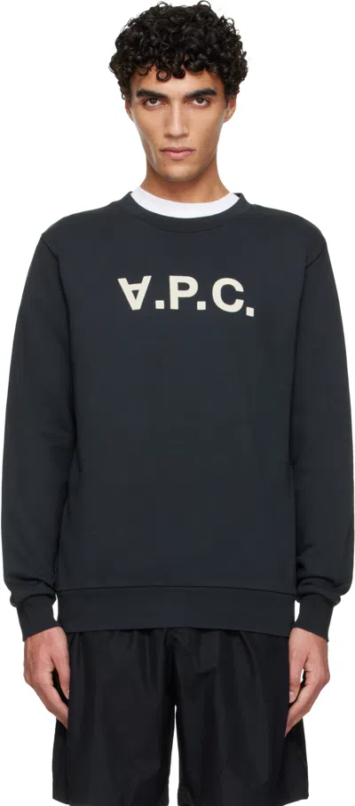 Apc Black Standard Grand 'vpc' Sweatshirt In Blue