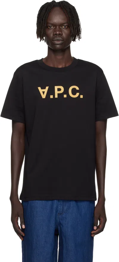 Apc Logo-print T-shirt In Black