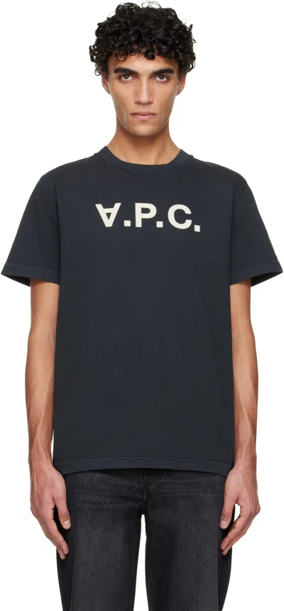 Apc A.p.c. Standard Grand Vpc Cotton T-shirt In Black