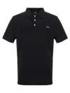 Apc A.p.c. Black Polo Shirts Men In Black
