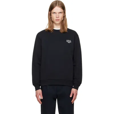 A.p.c. Black Standard 'rue Madame' Sweatshirt