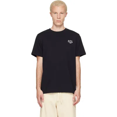 A.P.C. BLACK STANDARD 'RUE MADAME' T-SHIRT