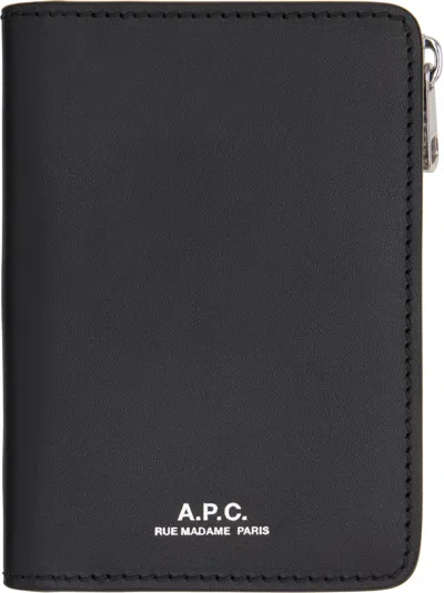 Apc Black Stefan Zip Card Holder