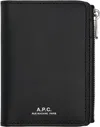 Apc Black Stefan Zip Wallet In Lzz Black