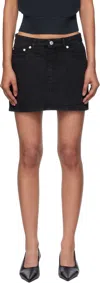 Apc Cotton Mini Skirt In Black