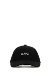 Apc A.p.c. Black Stretch Cotton Charlie Baseball Cap In Black