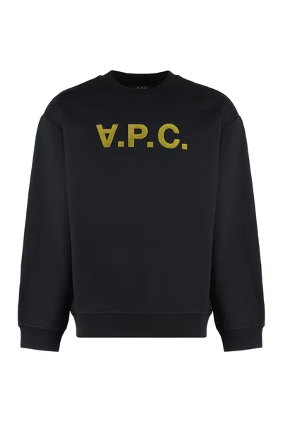 Apc Babies' A.p.c. Black Stretch Cotton Oversize Sweatshirt