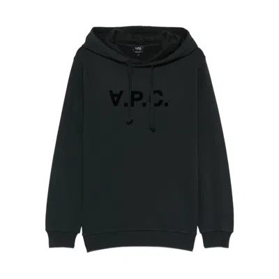 APC A.P.C. BLACK SWEATERS & KNITWEAR - HOODIES MEN