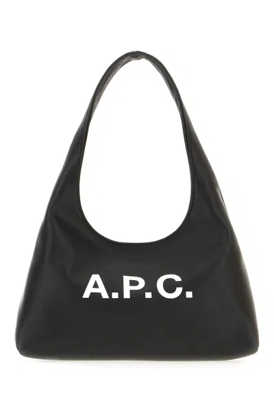 Apc Black Synthetic Leather Handbag