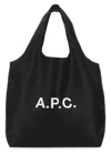 APC BLACK SYNTHETIC LEATHER SHOPPING BAG