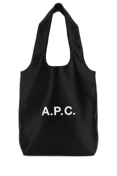 Apc Black Synthetic Leather Shopping Bag