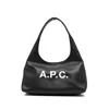 Apc A.p.c. Black Shoulder Bag With Magnetic Fastening