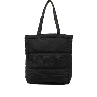 Apc A.p.c. Black Tote Bags Men