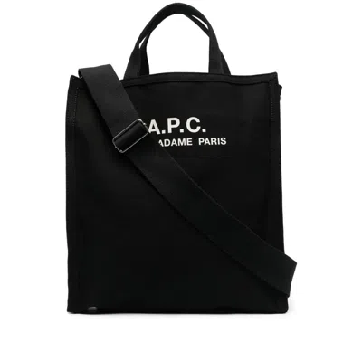 APC A.P.C. BLACK TOTE BAGS MEN
