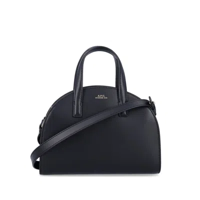 Apc A.p.c. Curved Silhouette Tote Bag In Black