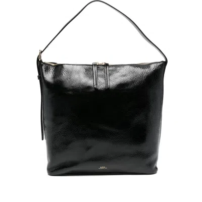 Apc A.p.c. Black Tote Bags Women