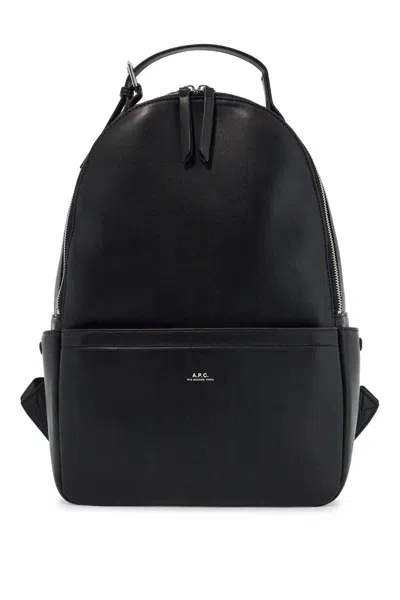 Apc A.p.c. Black Unisex Backpack In Polyurethane With Adjustable Straps Women
