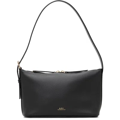A.p.c. Black Vera Shoulder Bag In Lzz Black