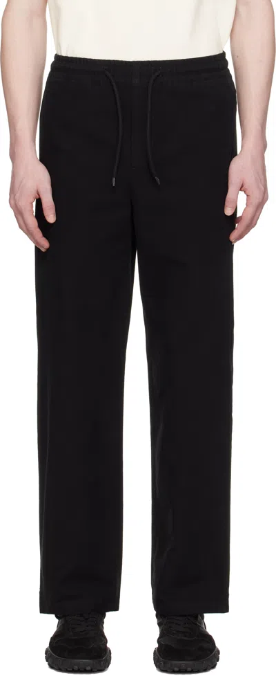 Apc Black Massimo Trousers In Lzz Black