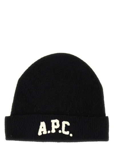 Apc A.p.c. Black Virgin Wool Hat