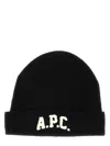 Apc A.p.c. Black Virgin Wool Hat In Black