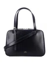 Apc Black Shoulder Bag With Versatile Carrying Options In Black
