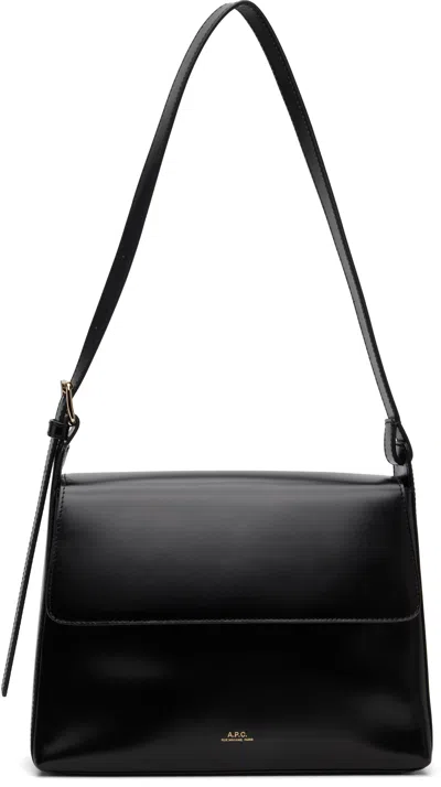 Apc Black Virginie Flap Bag