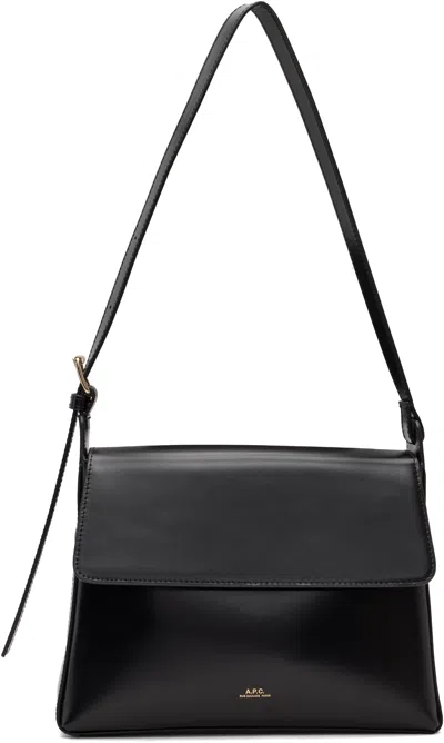 Apc Black Virginie Flap Bag