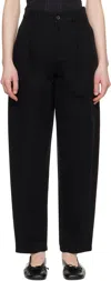 Apc Black Willow Trousers In Lzz Black