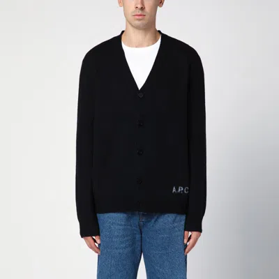 Apc Black Wool Cardigan