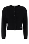 Apc Crew Neck Wool Cardigan Mila In Black