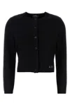 Apc Crew Neck Wool Cardigan Mila In Black