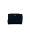 Apc Black Zip Leather Wallet In Black