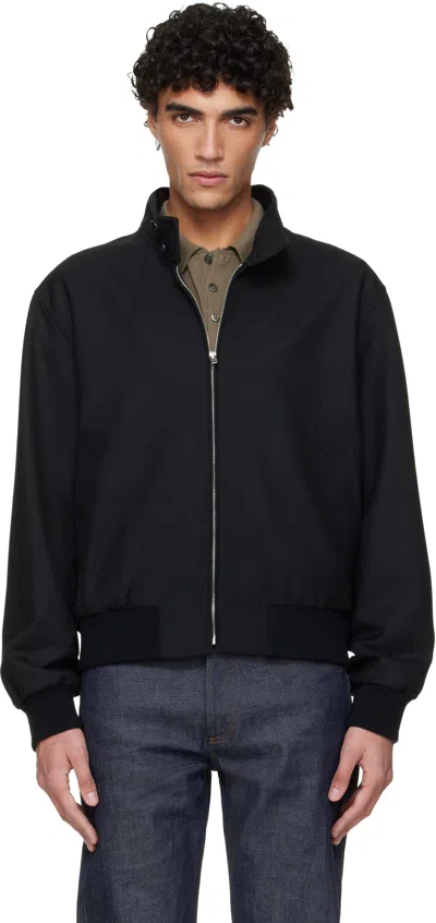 Apc A.p.c. Mens Black Zipped Jacket