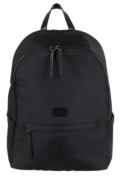 Apc A.p.c. Blake Black Nylon Backpack With Laptop Pocket