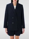 Apc Button Detailing Double-breasted Blazer In Blau