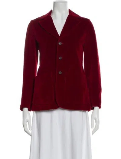 Pre-owned Apc Blazer In Burgundy