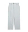 Apc A.p.c. Bleached-out Japanese Denim Loose-fit Trousers In White