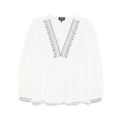 Apc A.p.c. Blouse Vera In White