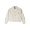 Apc A.p.c. Blouson Cally In Blanc Casse