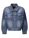 Apc A.p.c. Denim Jacket With Four Front Pockets In Washed Indigo