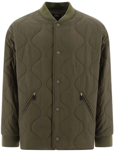 Apc A.p.c. Blouson Florent In Green