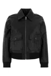 A.p.c. Gaelle Leather Jacket In Black